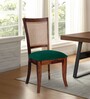 Lafon Solid Wood Dining Chair In Intense Green Color