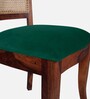 Lafon Solid Wood Dining Chair In Intense Green Color