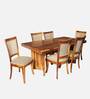 Lafon Solid Wood Dining Set In Beige Color