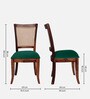 Lafon Solid Wood Dining Set In Intense Green Color