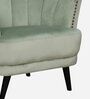 Lagoa Velvet Barrel Chair in Teal Colour
