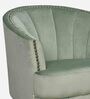 Lagoa Velvet Barrel Chair in Teal Colour