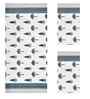 Lagoon Madhuban Floral Waffle Cotton 250 GSM Bath & Hand Towel Set