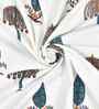 Lagoon Madhuban Floral Waffle Cotton 250 GSM Bath & Hand Towel Set