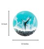 Blue Resin Lagoona Modern Wall Clock