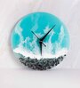 Blue Resin Lagoona Modern Wall Clock