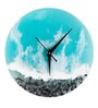 Blue Resin Lagoona Modern Wall Clock