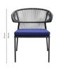 Lagori Wicker Outdoor Table & Chair Set In Dull birch Finish