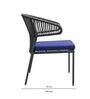 Lagori Wicker Outdoor Table & Chair Set In Dull birch Finish