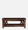 Lagos Sheesham Wood Coffee Table In Scratch Resistant Provincial Teak Finish With Glass Top
