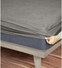 Laika (75X72) Terry Cotton King Size Mattress Protector in Grey Colour