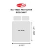 Laika (75X72) Terry Cotton King Size Mattress Protector in Grey Colour