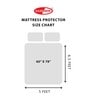 Laika (78X60) Terry Cotton Queen Size Mattress Protector in Blue Colour