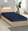Laika (75X48) Terry Cotton Queen Size Mattress Protector in Blue Colour
