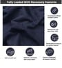 Laika (78X60) Terry Cotton Queen Size Mattress Protector in Blue Colour