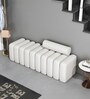 Lair Boucle 3 Seater Sofa In White Colour