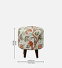 Lajuana Fabric Seating Stool In Multicolor