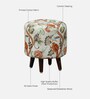 Lajuana Fabric Seating Stool In Multicolor