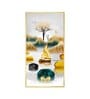 Lakeside Elegance Glass Finish Vertical Wall Art