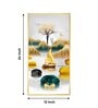 Lakeside Elegance Glass Finish Vertical Wall Art