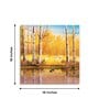 Lakeside Harmony Glass Finish Square Wall Art
