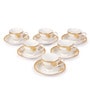 Lakline Porcelain 180 ML Cups & Saucers set