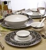 White Porcelain 33-Piece Dinner Set