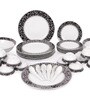White Porcelain 33-Piece Dinner Set