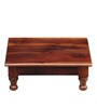 Lakshya Solid Wood Pooja Chowki in Honey Oak Finish