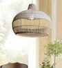 Laksh Handmade Rattan Cane Pendant Hanging Light (Beige)