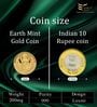 Lakshmi 24KT (999) Lightweight Gold Coin 0.2g