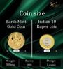 Lakshmi 24KT (999) Lightweight Gold Coin 0.3g
