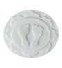 White Marble Plain Lakshmi Footprint