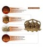 (1Pc) Gold Metal Lakshmi, Ganesha & Saraswati Pooja Idol For Home Temple