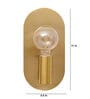 Fashionable Metal Novelty Wall Light (Gold)