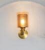 Lambeth Metal & Glass Wall Light (Amber)
