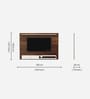 Lami TV Unit In Brown Maple & White