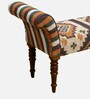 Lamington Upholstered Recamier in Provincial Teak Finish