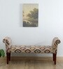 Lamington Sheesham Wood Recamier In Honey Oak Finish