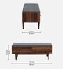 Lammi Sheesham Wood Bench In Provincial Teak Finish