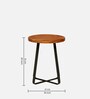 Lammi Solid Wood End Table