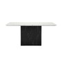 Lamoda Stone 6 Seater Dining Table In White Colour