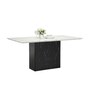 Lamoda Stone 6 Seater Dining Table In White Colour