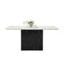 Lamoda Stone 6 Seater Dining Table In White Colour