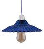 Lampost Blue Glass Hanging Light