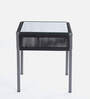 Lanai Steel & Braided Rope Table And Chair Sets In Black Grey Finish
