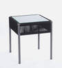 Lanai Steel & Braided Rope Table And Chair Sets In Black Grey Finish