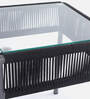 Lanai Steel & Braided Rope Table And Chair Sets In Black Grey Finish