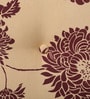 Landen Sheesham Wood Stool In Scratch Resistant Walnut Finish With Floral Print