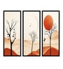 Landscape Nature Set Of 3 Multicolour Engineered Wood Wall Art Prints